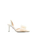 Beige Bow Pumps 1
