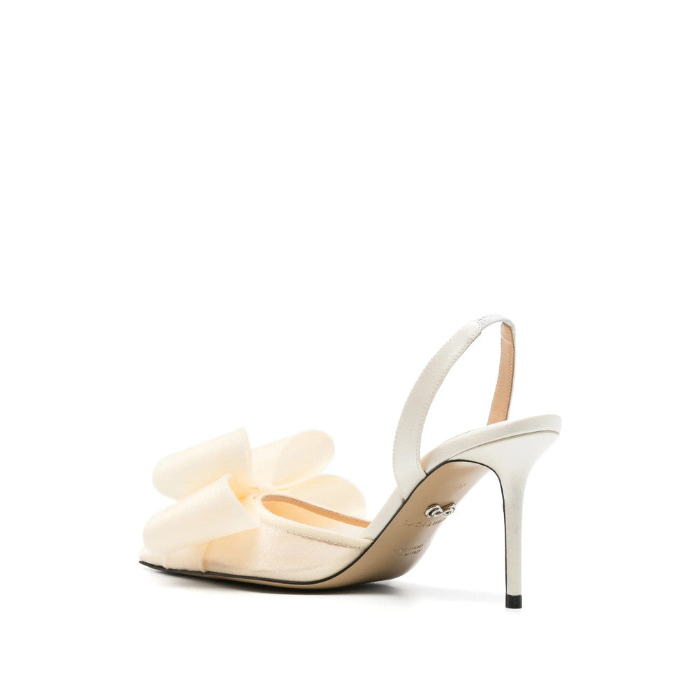 Beige Bow Pumps 2