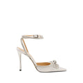 White Embellished Bow Pumps 1