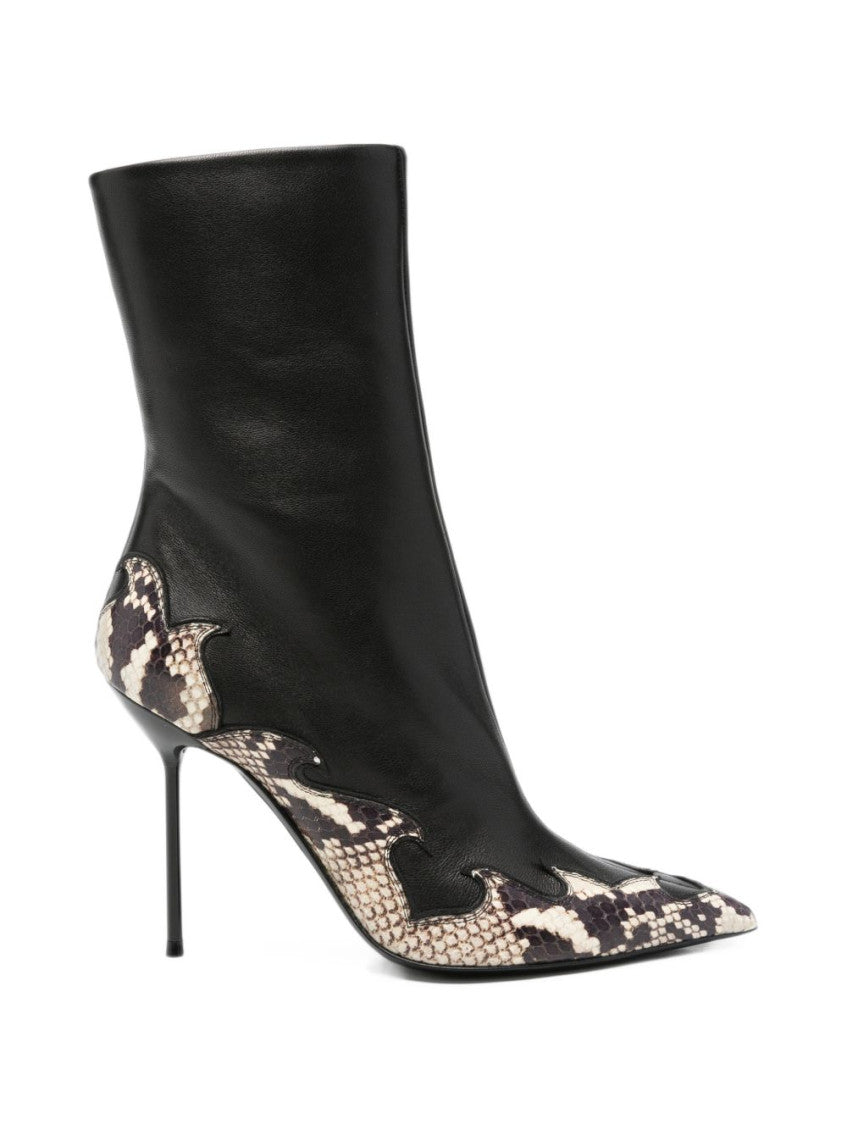 Black Animal Print Lidia Boots 1