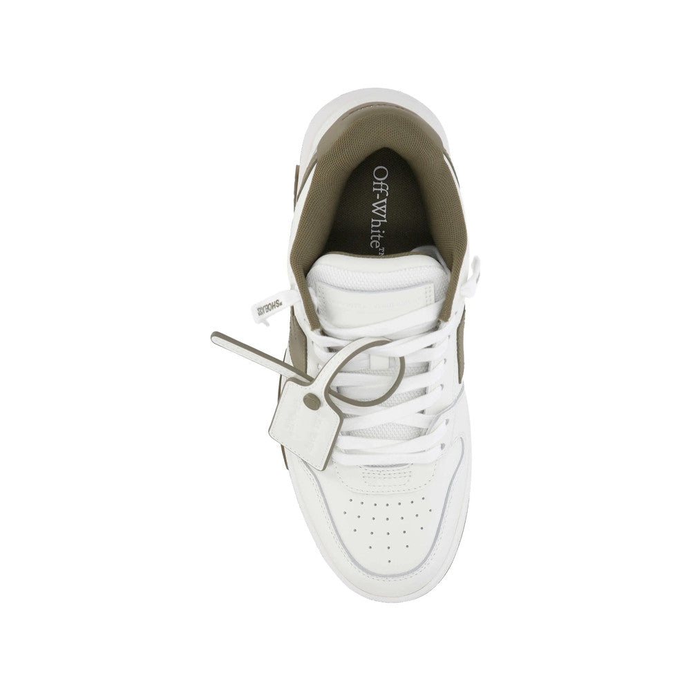 White Color Block Arrow Sneakers 3