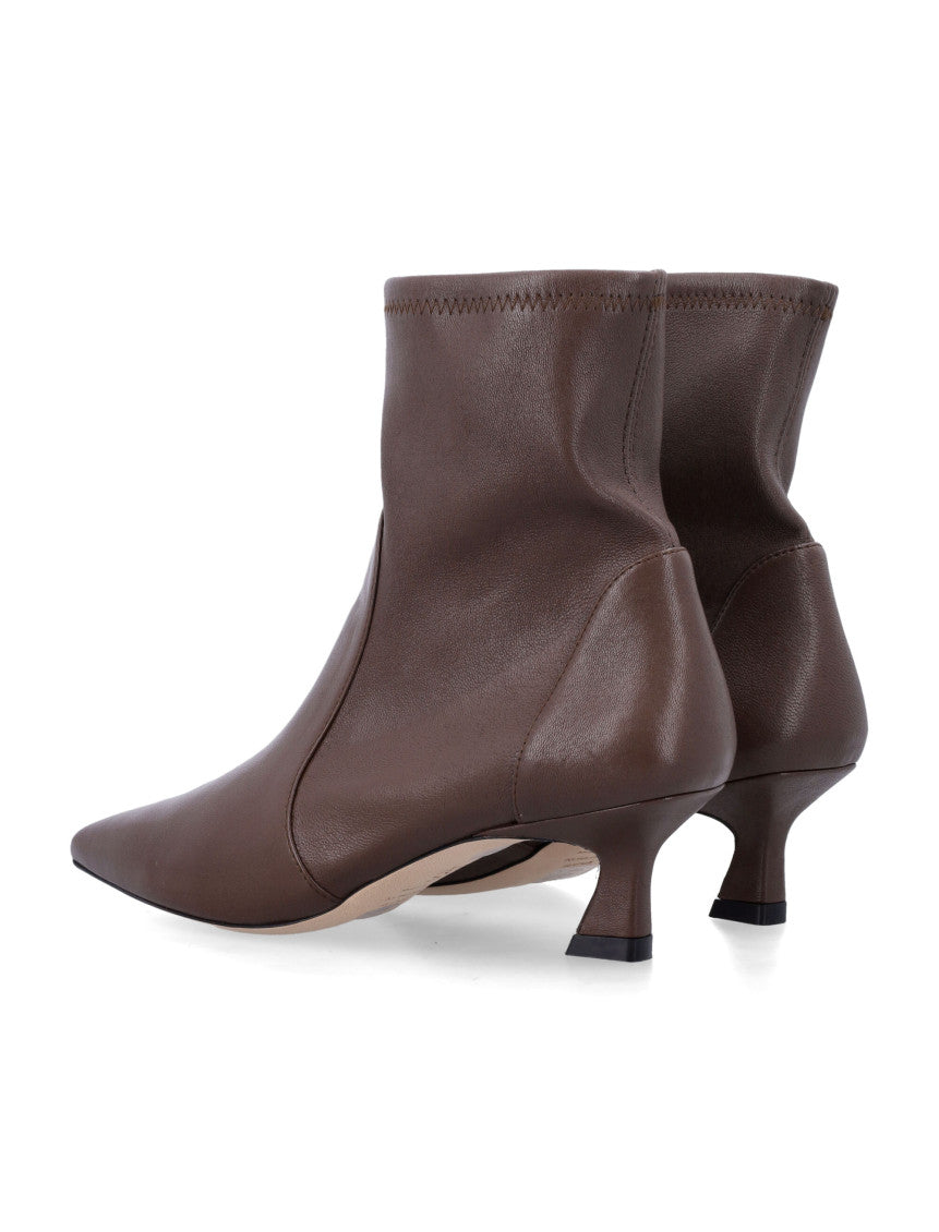 Brown Leather Ankle Boots 3