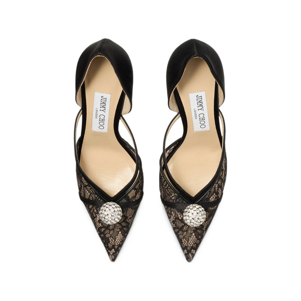 Black Embellished Sacora Pumps 4