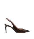 Brown Textured Power Pumps 1