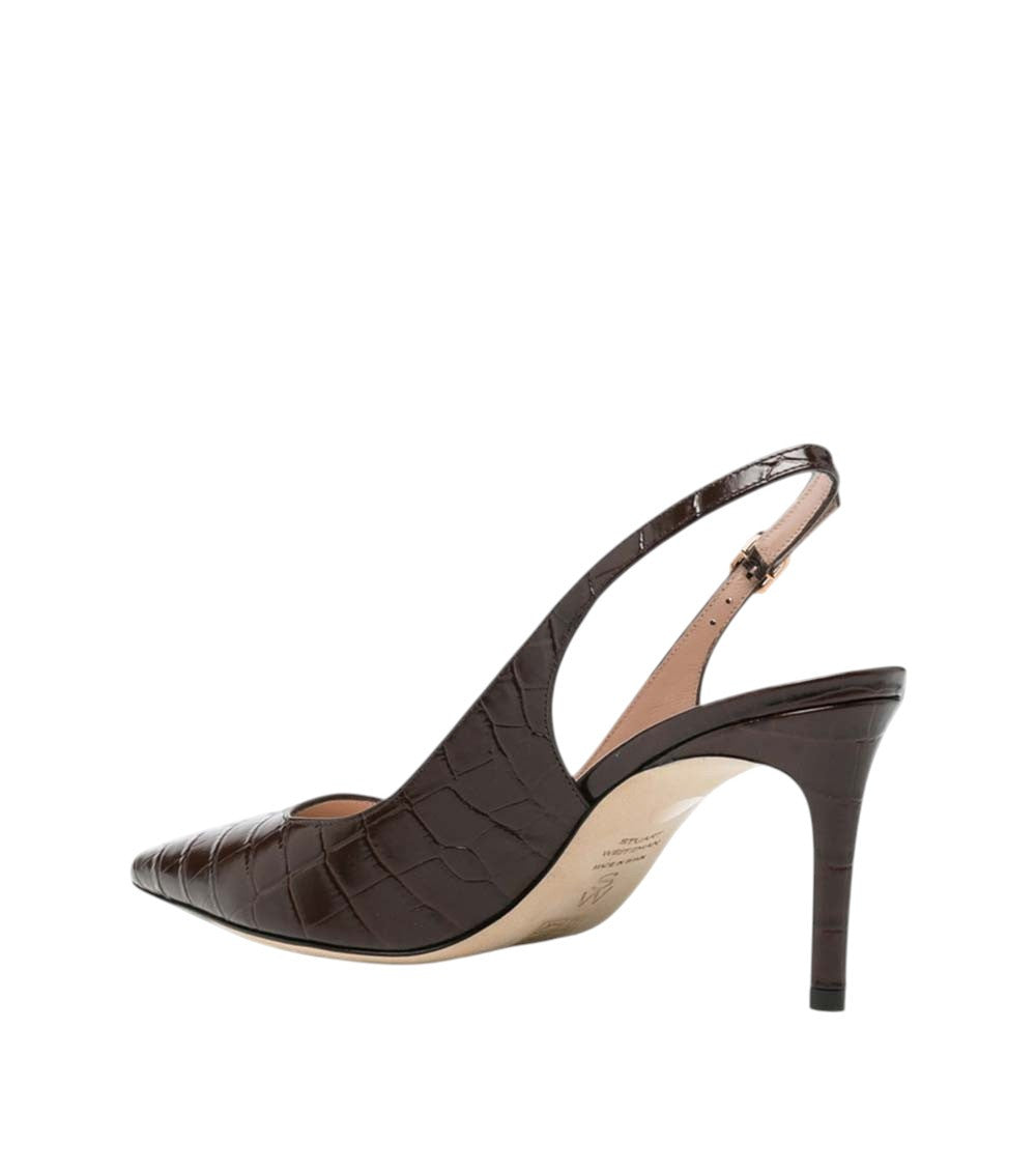 Brown Textured Power Pumps 2