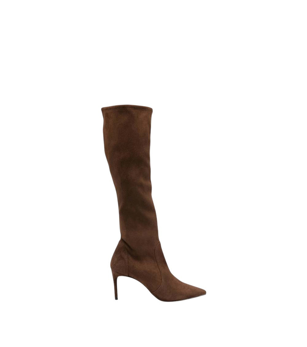 Brown Suede Power Boots 1