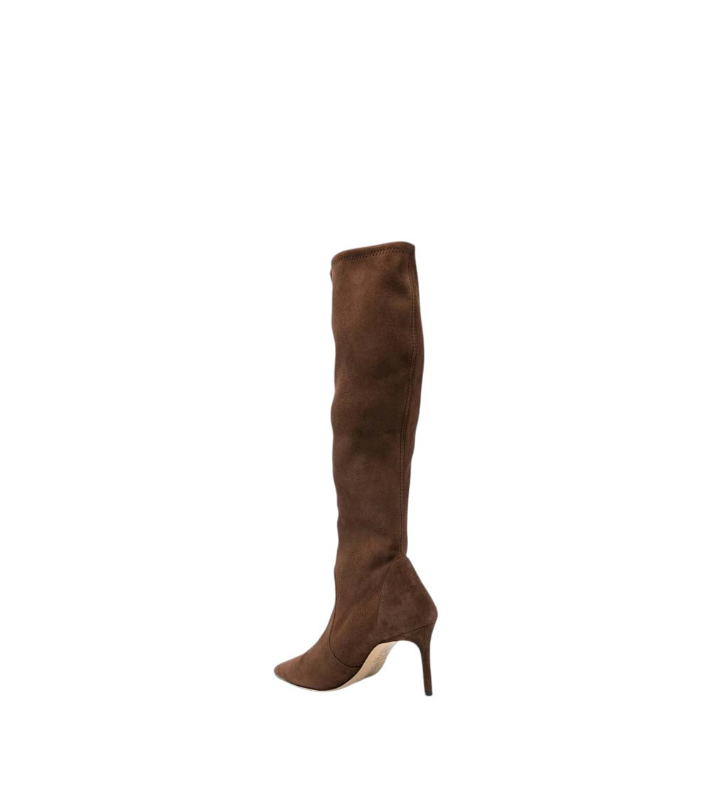 Brown Suede Power Boots 3