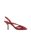 Red Textured Duelo Pumps 1