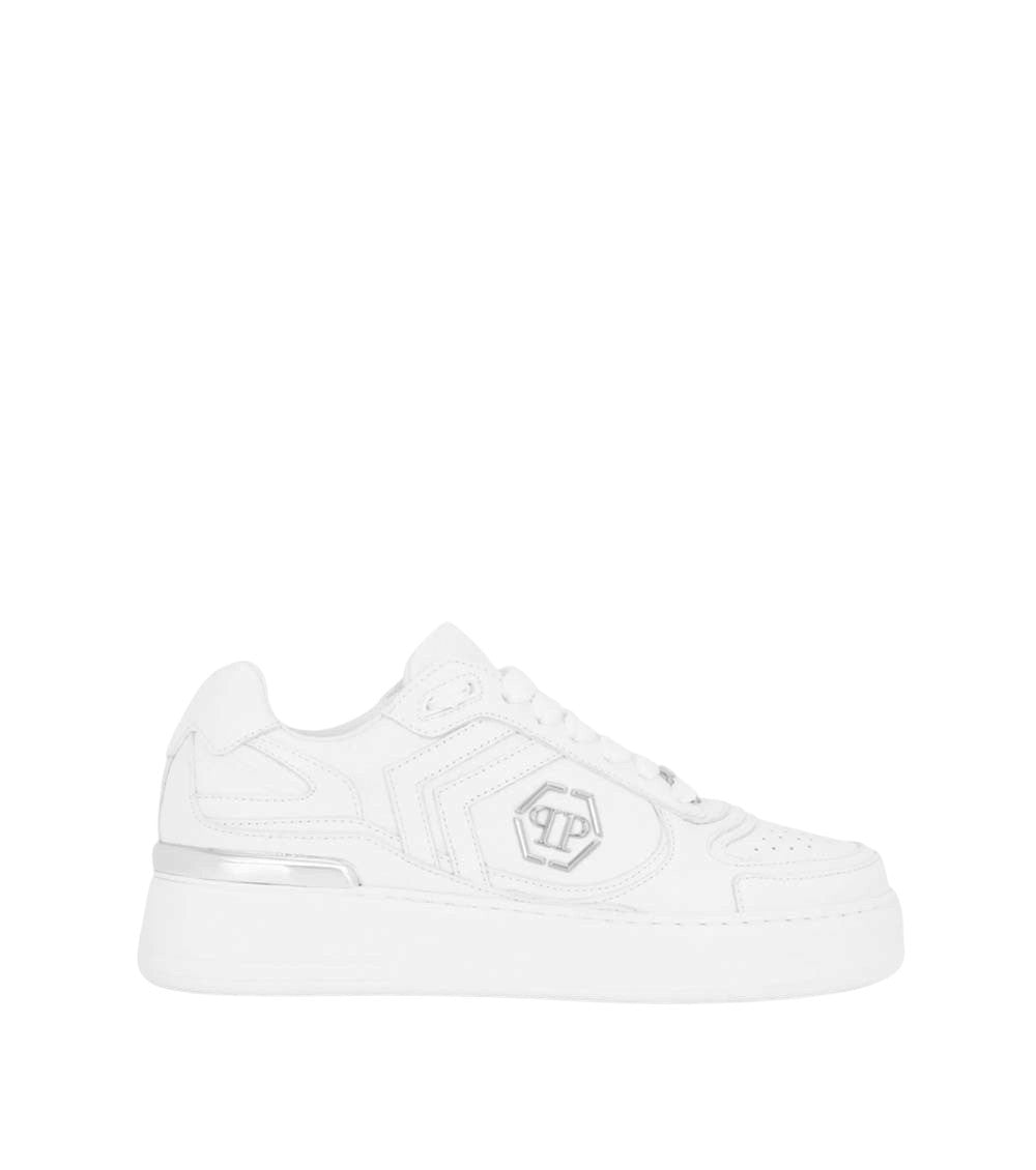 White Logo Sneakers 1