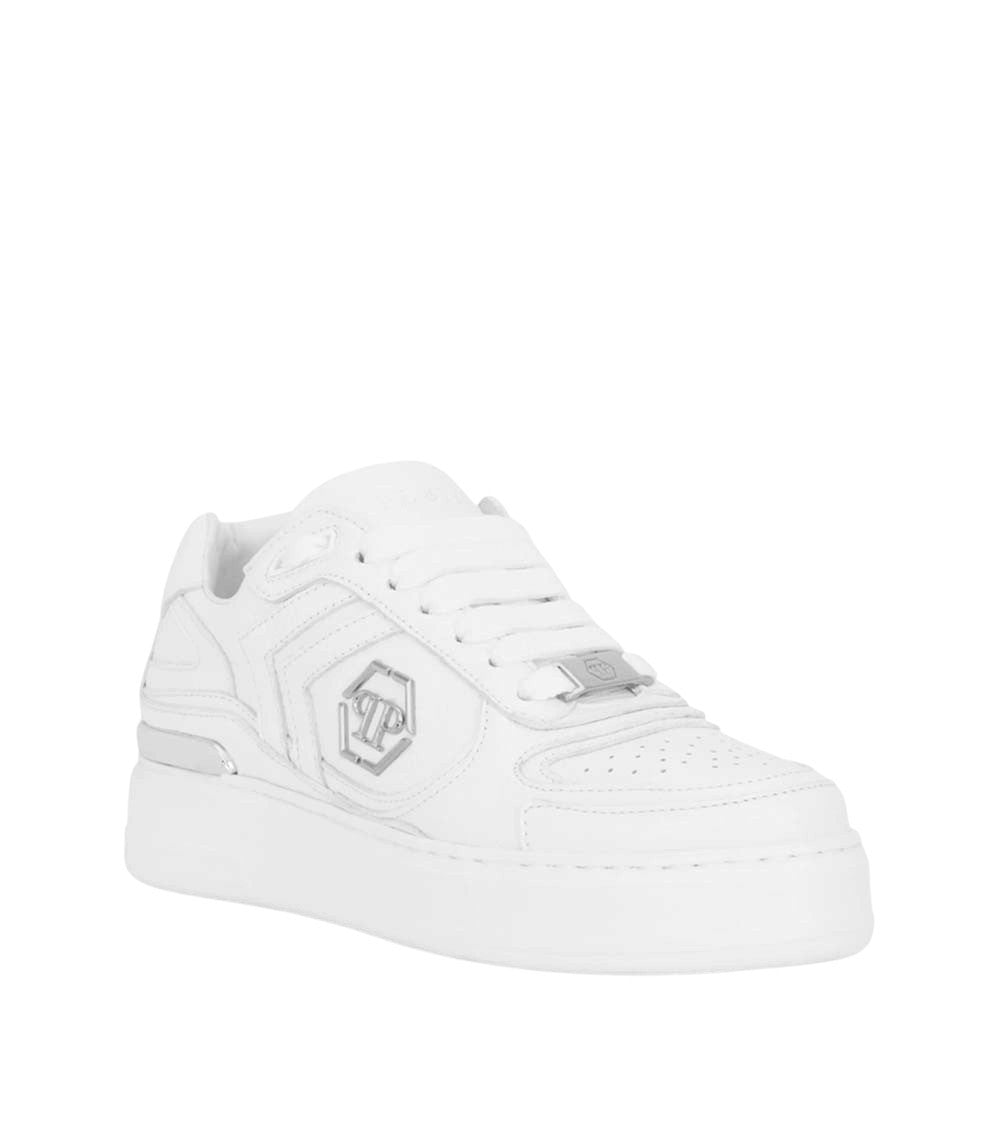 White Logo Sneakers 3