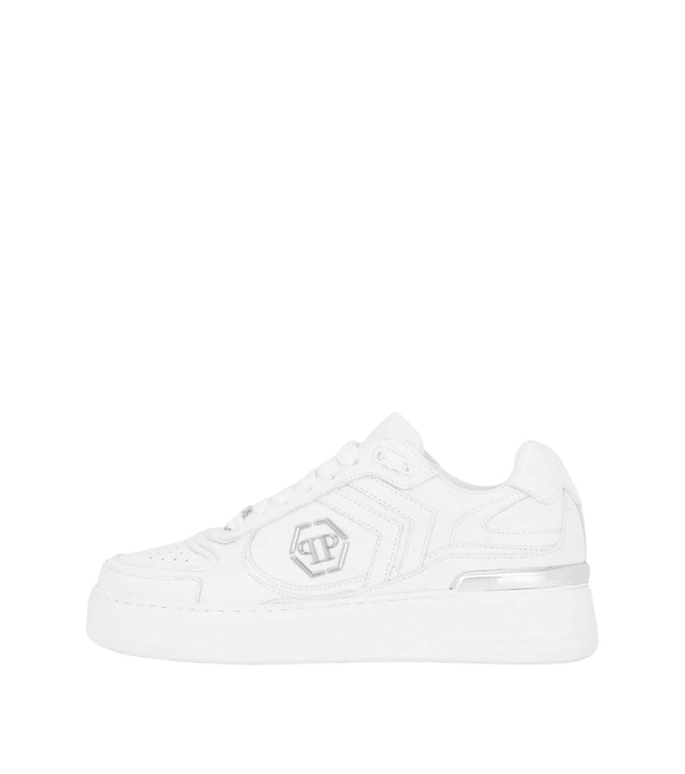 White Logo Sneakers 5