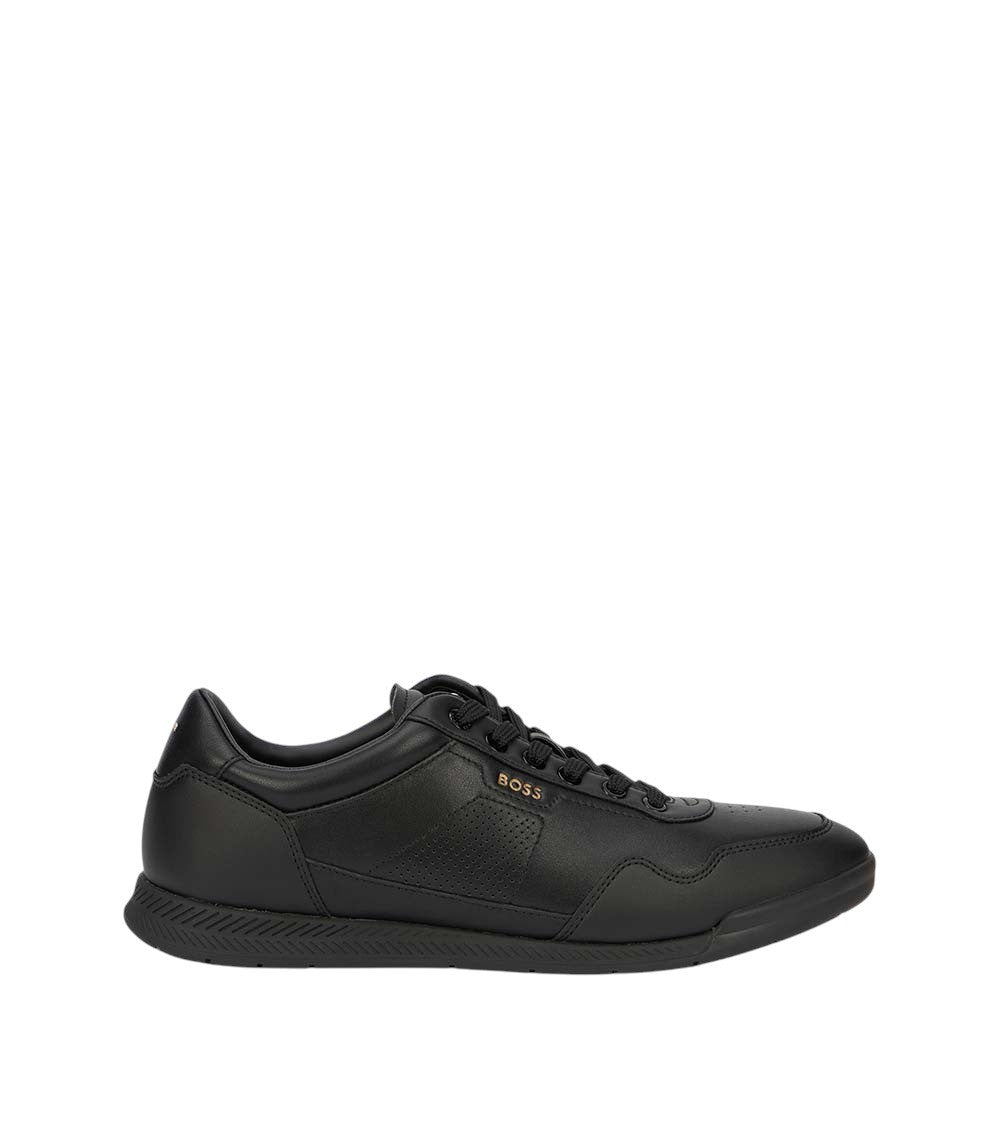 Black Titanium Logo Sneakers 1