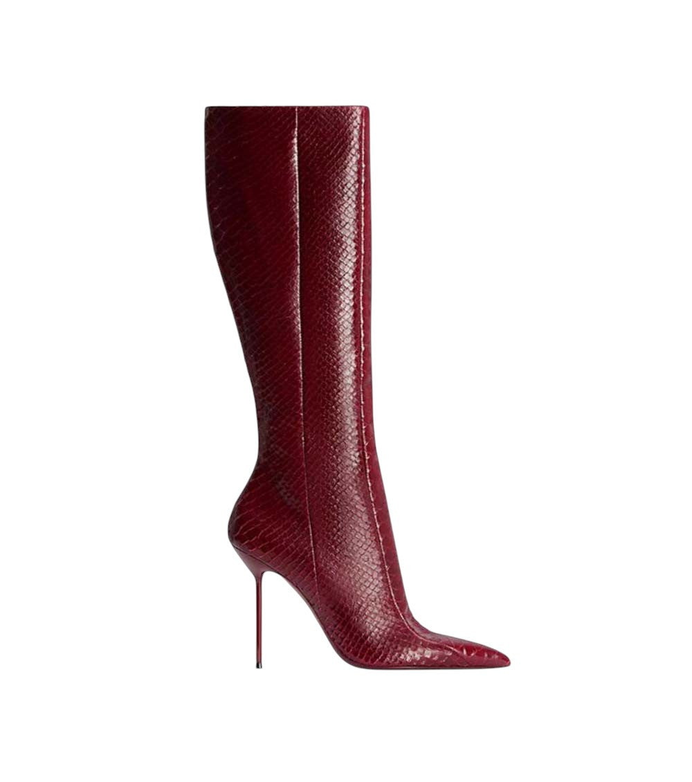 Red Animal Print  Boots 1