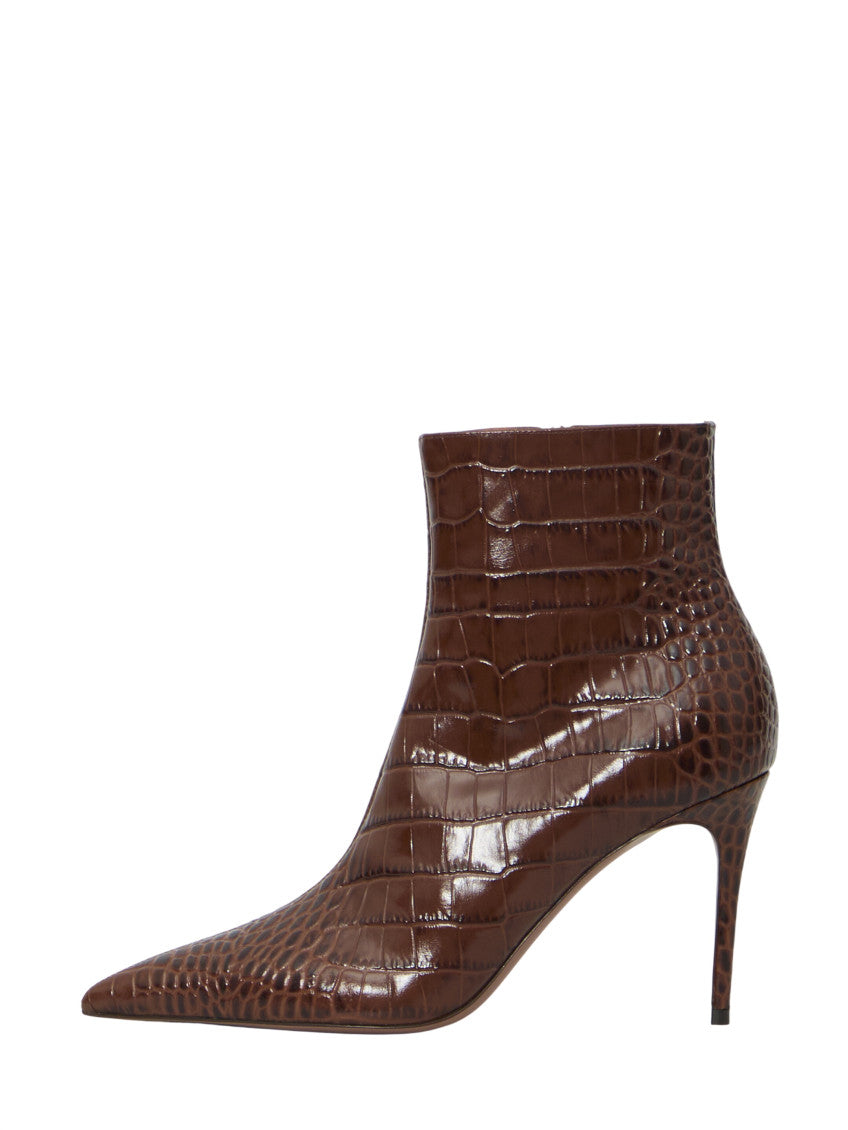 Brown Textured Vera Boots 4