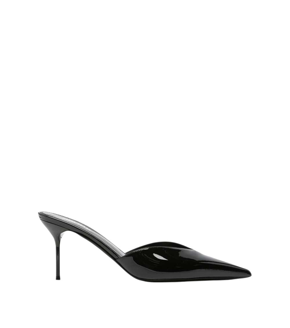 Black V-Vamp Mules 1
