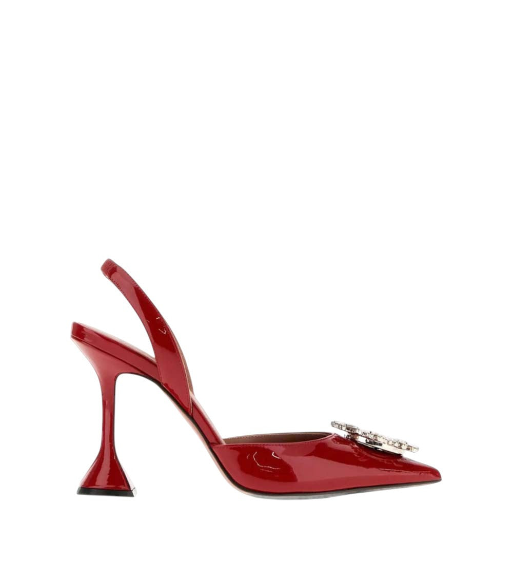 Red Embellished Begum Pumps 1