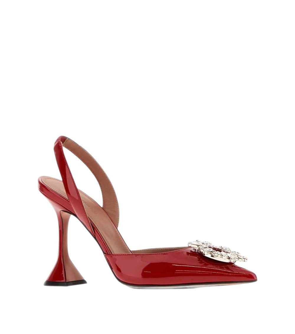 Red Embellished Begum Pumps 2