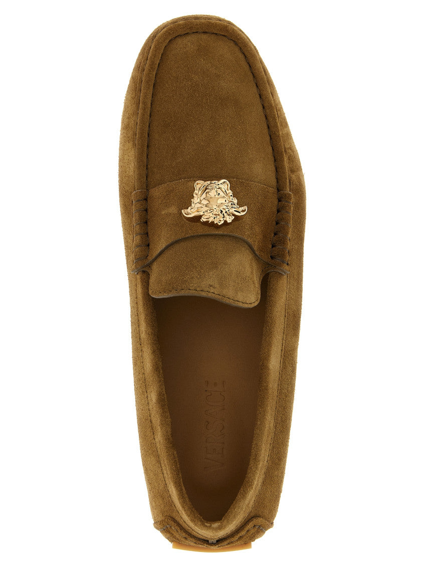 Brown Logo Loafers 4