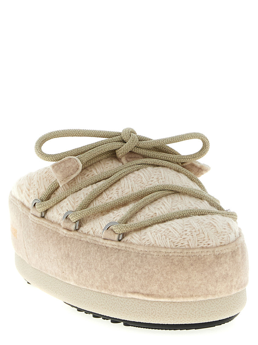Beige Slip On Mules 2