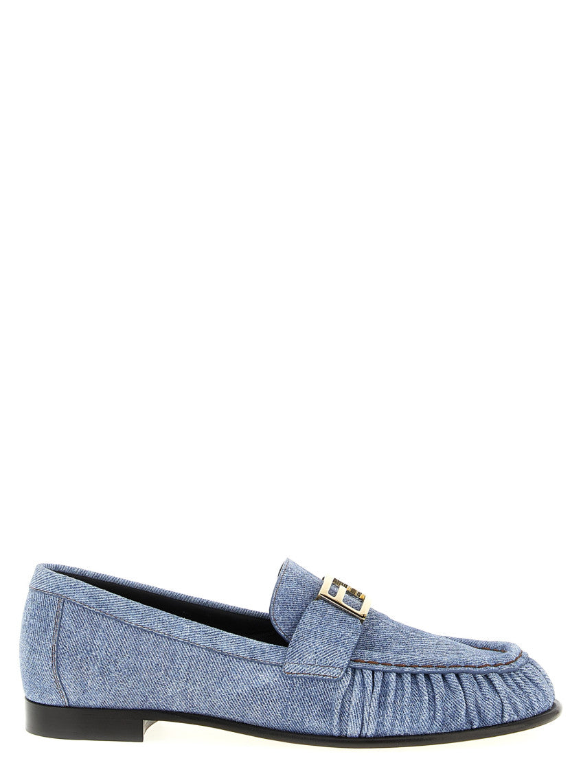 Light Blue Slip On Loafers 1