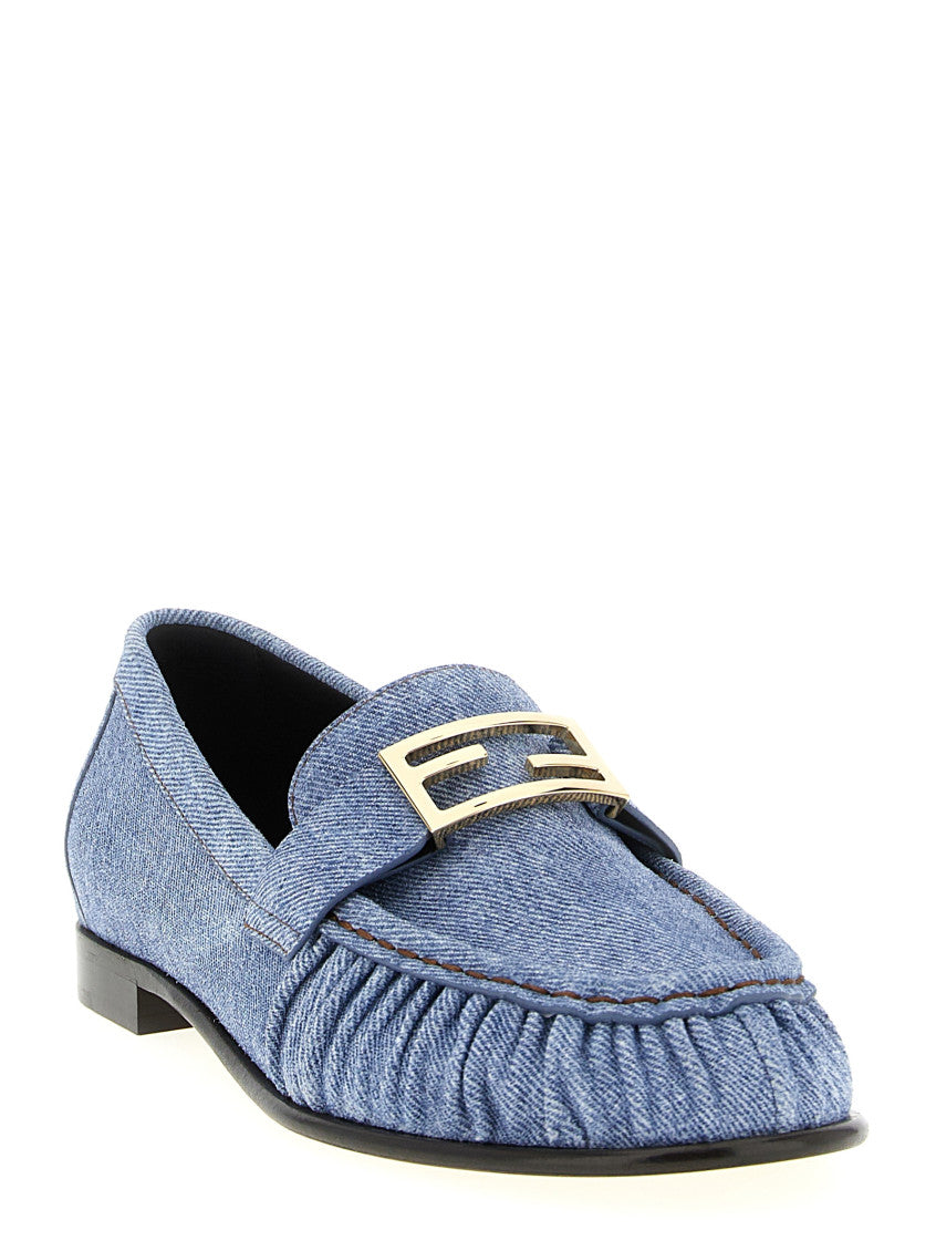 Light Blue Slip On Loafers 2