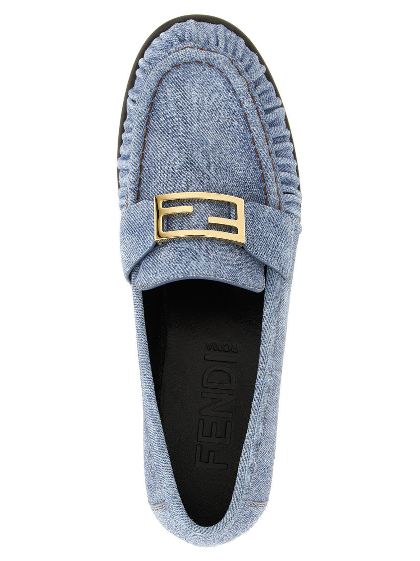 Light Blue Slip On Loafers 4