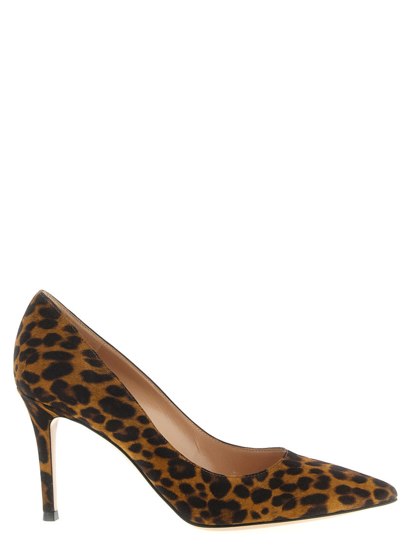 Leopard Print Slip-On Heels 1