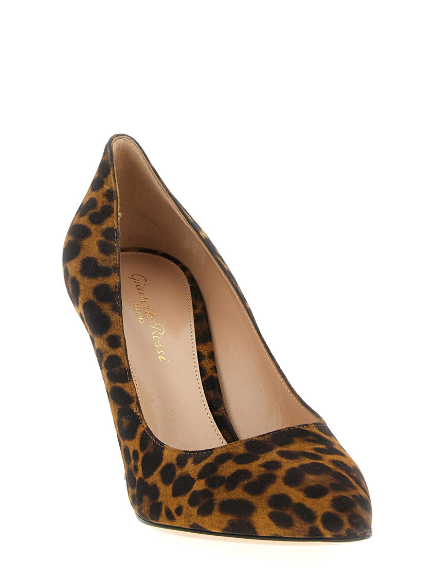 Leopard Print Slip-On Heels 2