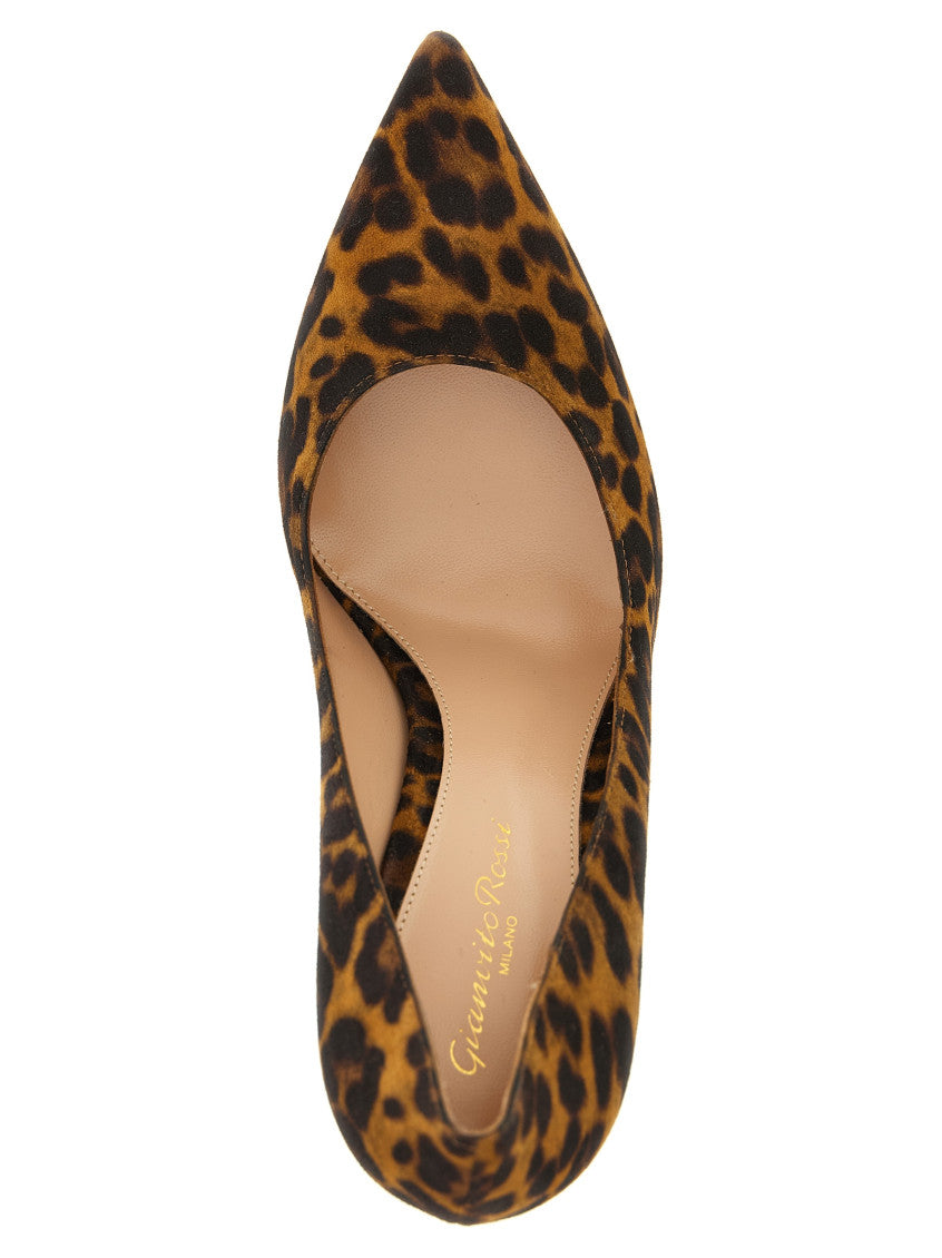 Leopard Print Slip-On Heels 4