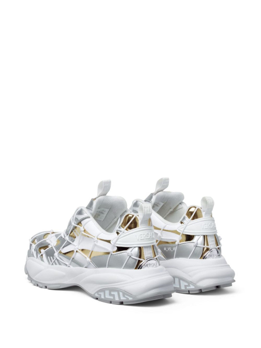 White Lace Up Sneakers 3