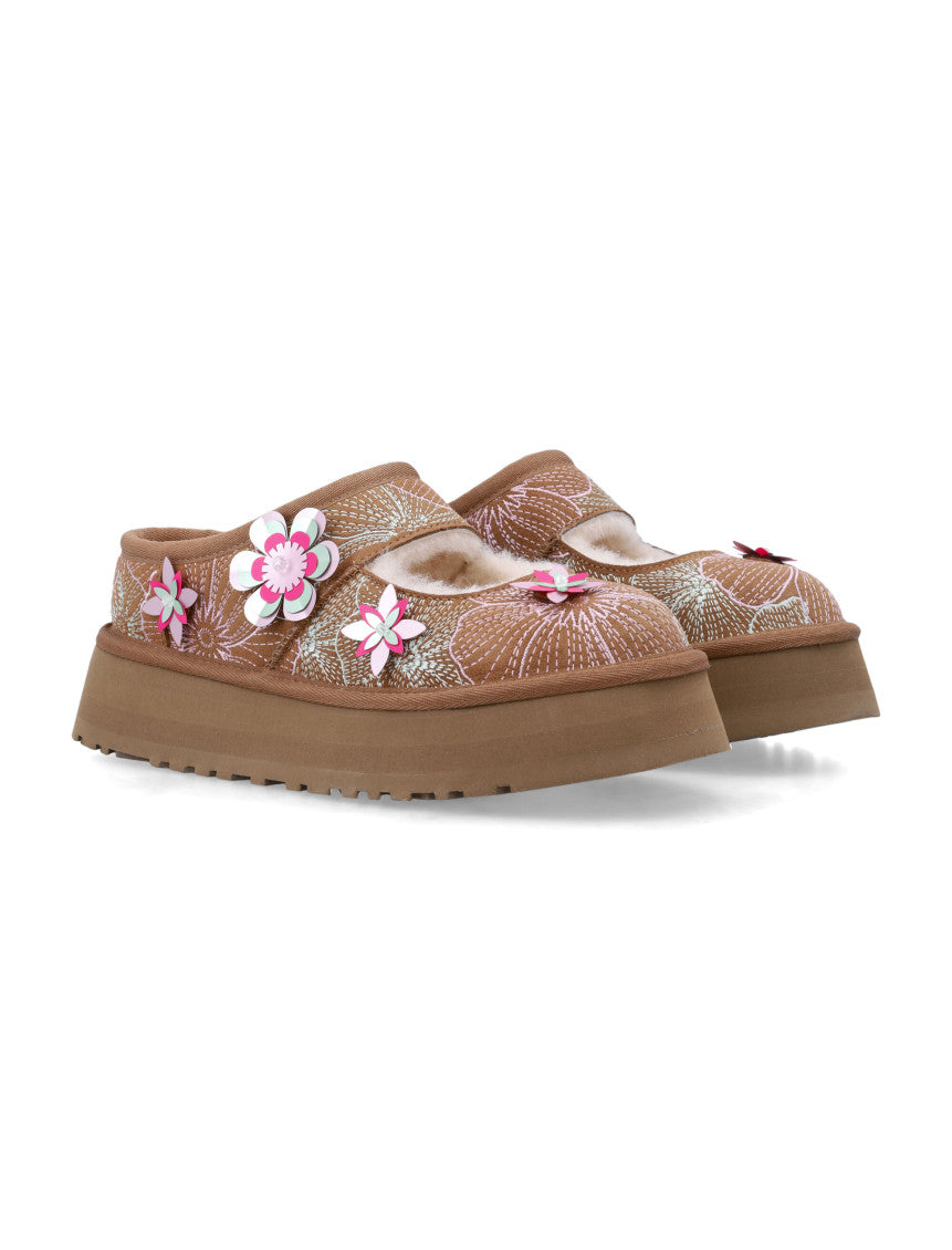 Brown Floral Sandals 2