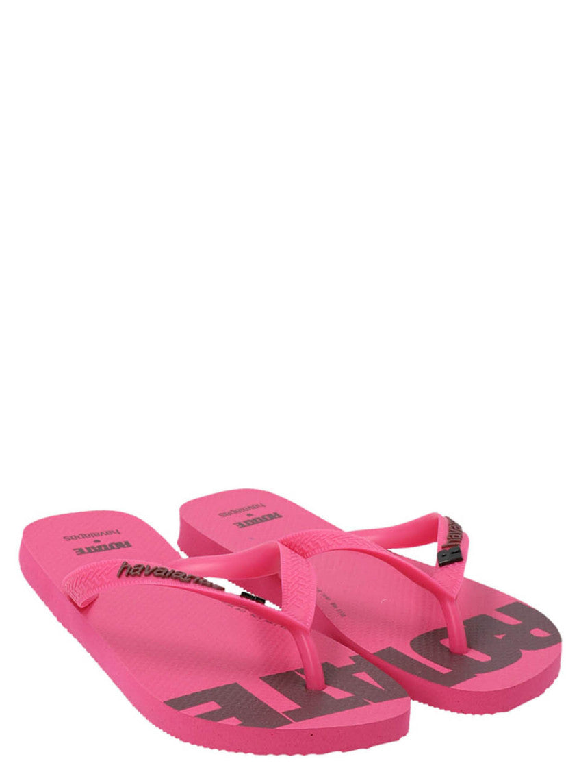 Fuchsia Slip On Flip Flops 2