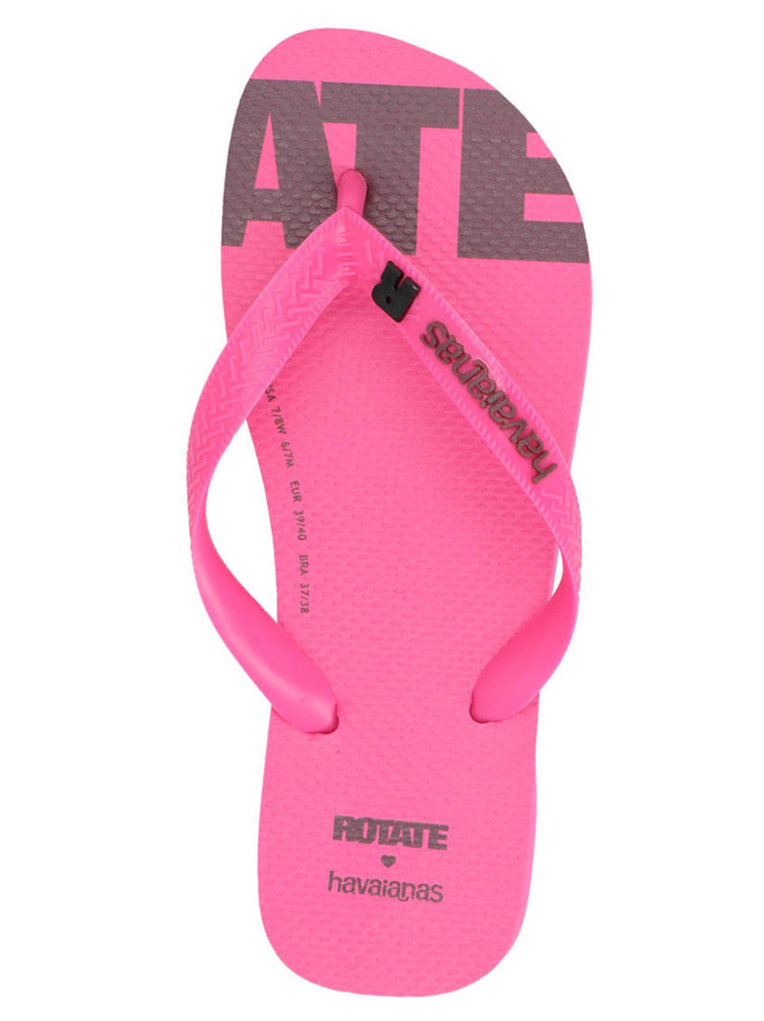 Fuchsia Slip On Flip Flops 4