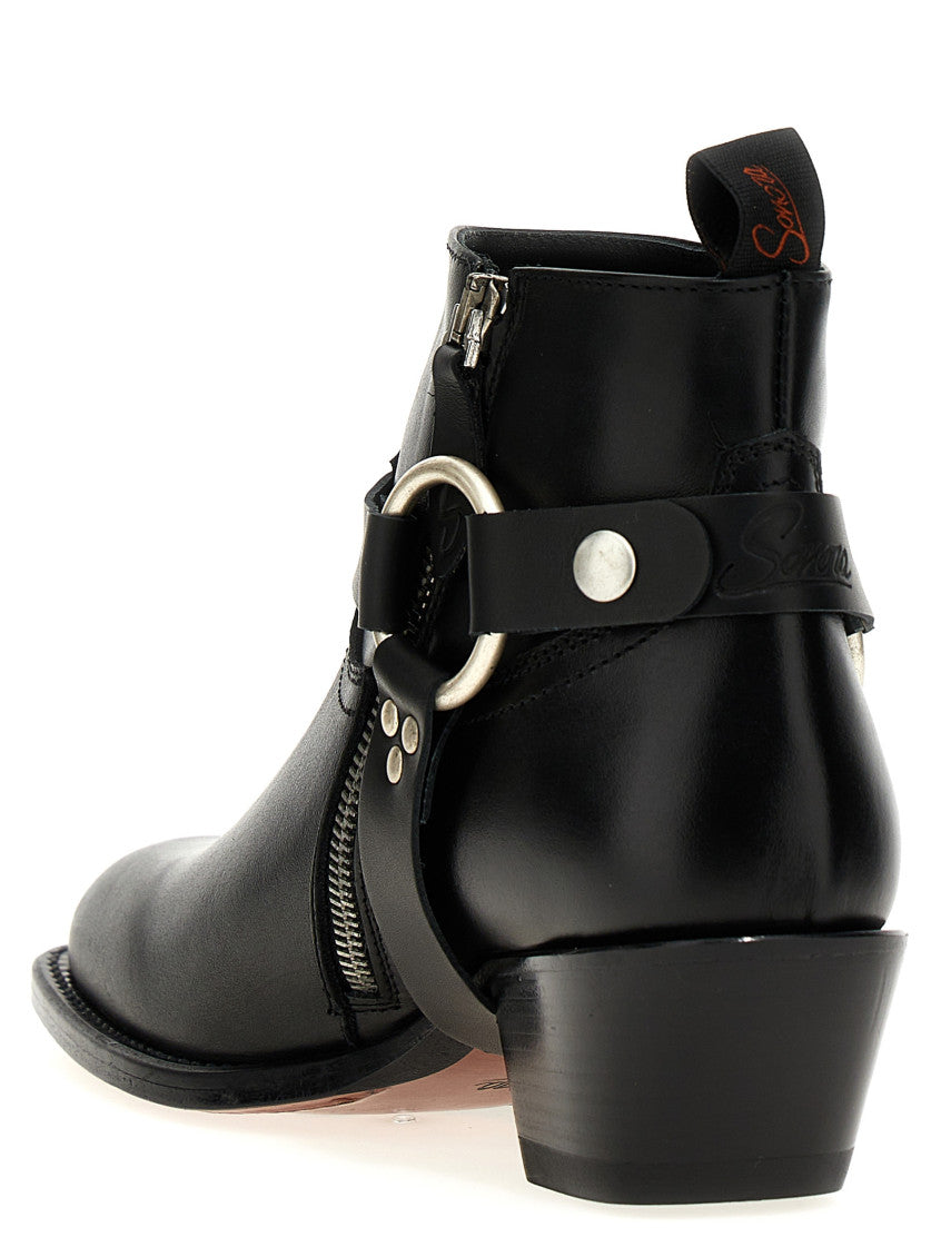 Black Dulce Belt Ankle Boots 3