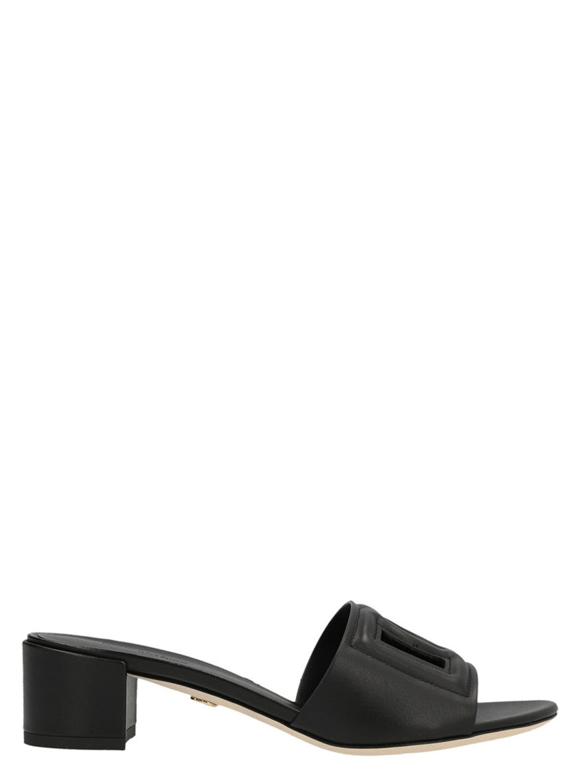 Black Logo Heels 1