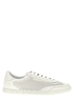 White Lace Up Sneakers 1