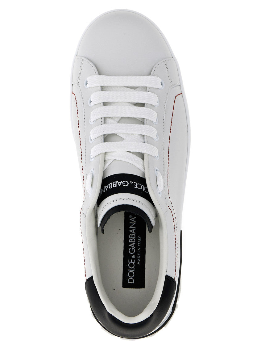 BlackWhite Low-Top Sneakers 4