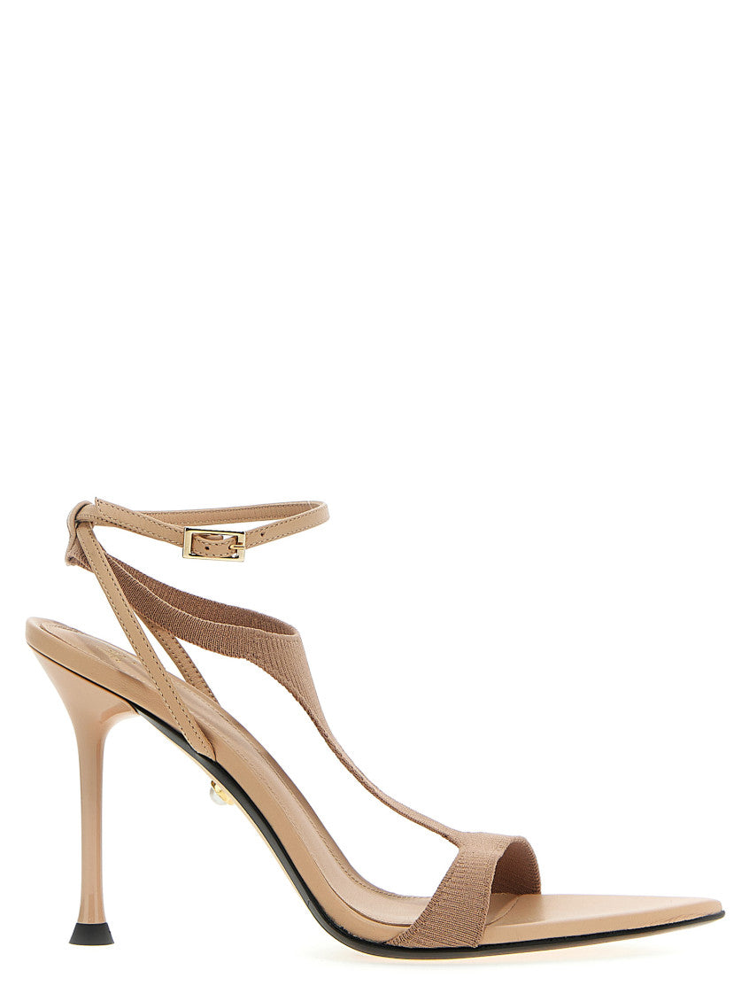Beige Open Toe Heels 1