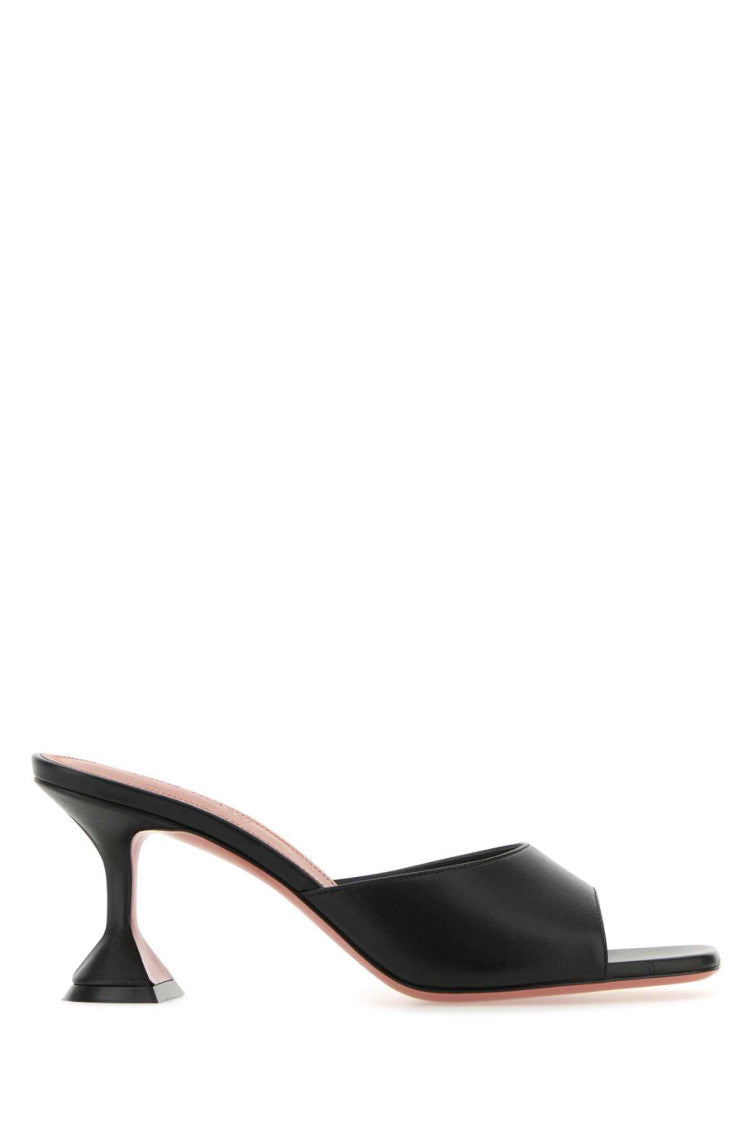 Black Leather Heels 1
