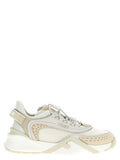 Beige Lace Up Sneakers 1