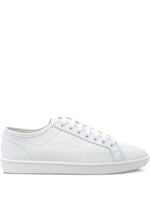 White Lace-Up Sneakers 1