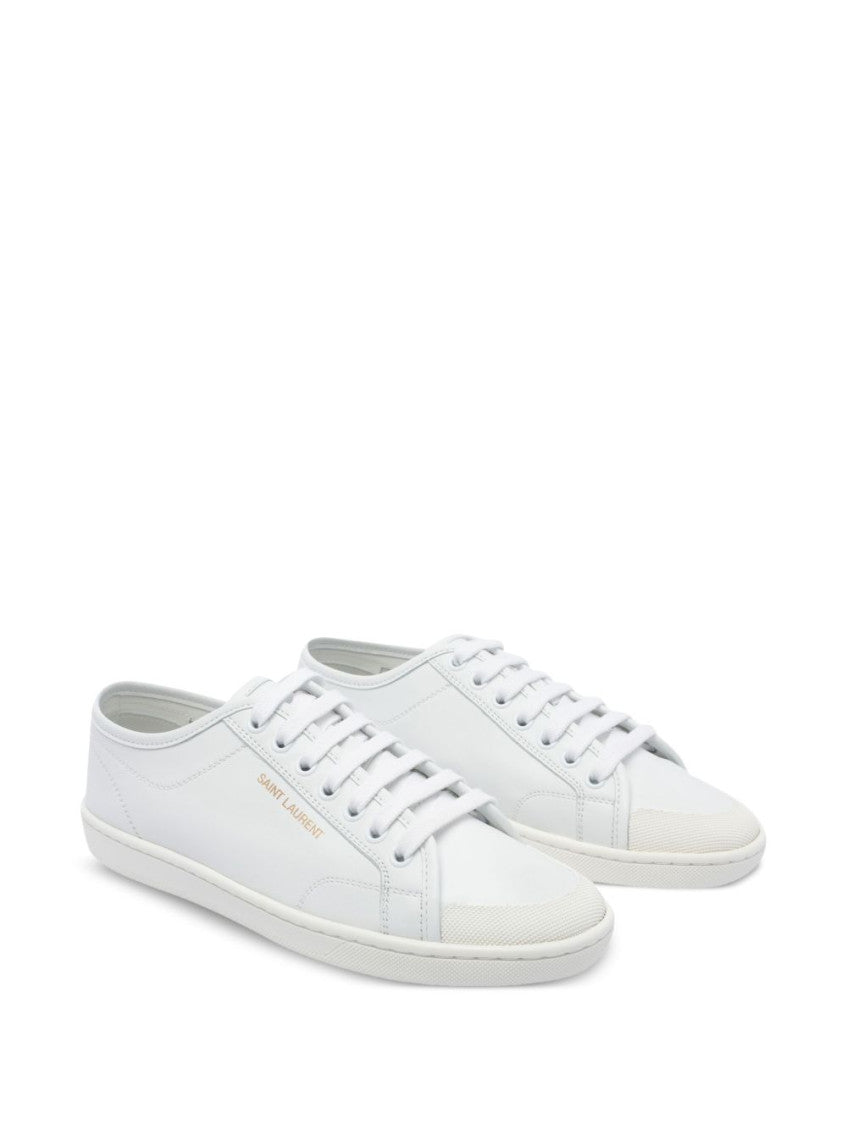 White Lace-Up Sneakers 2