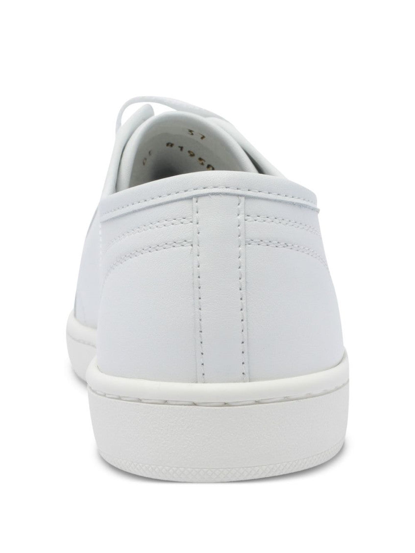 White Lace-Up Sneakers 3