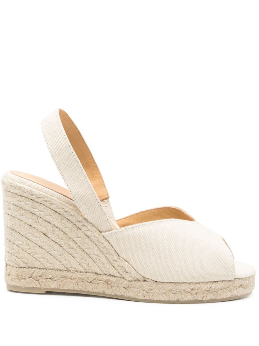 White Slingback Wedges 1