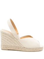 White Slingback Wedges 1