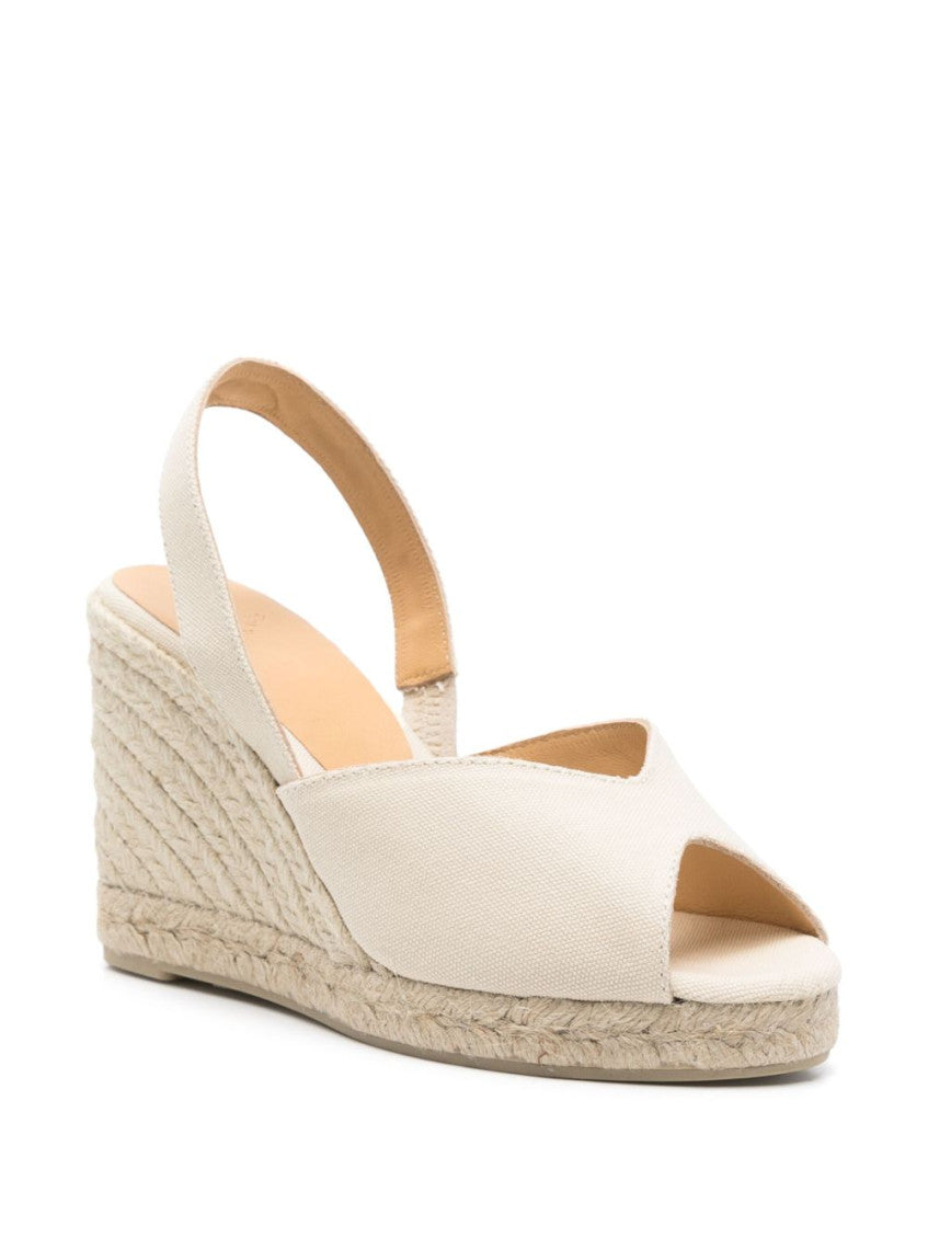 White Slingback Wedges 2