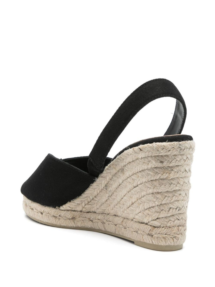 White Slingback Wedges 4