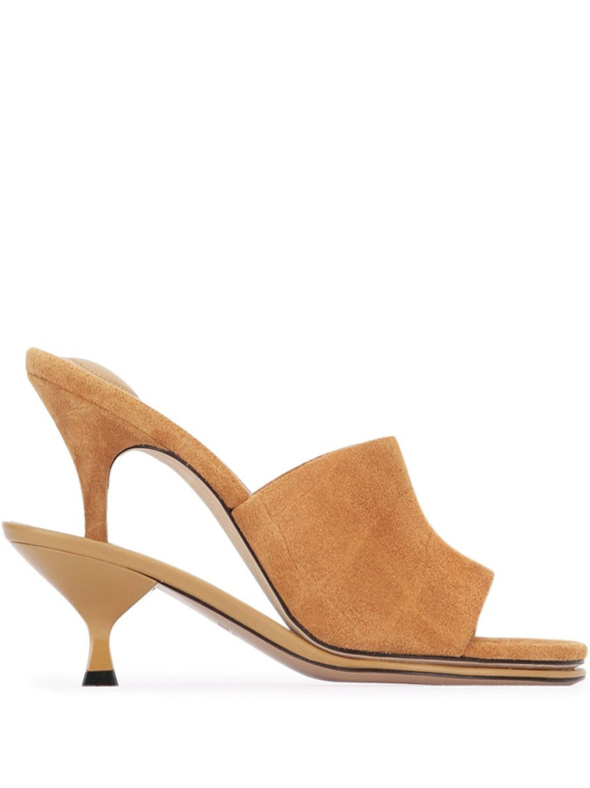 Brown Slip On Heels 1