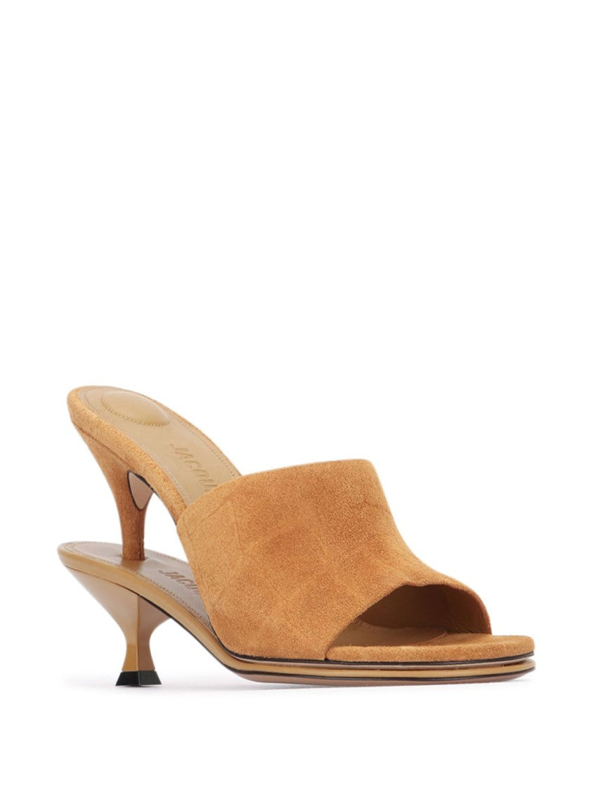 Brown Slip On Heels 3