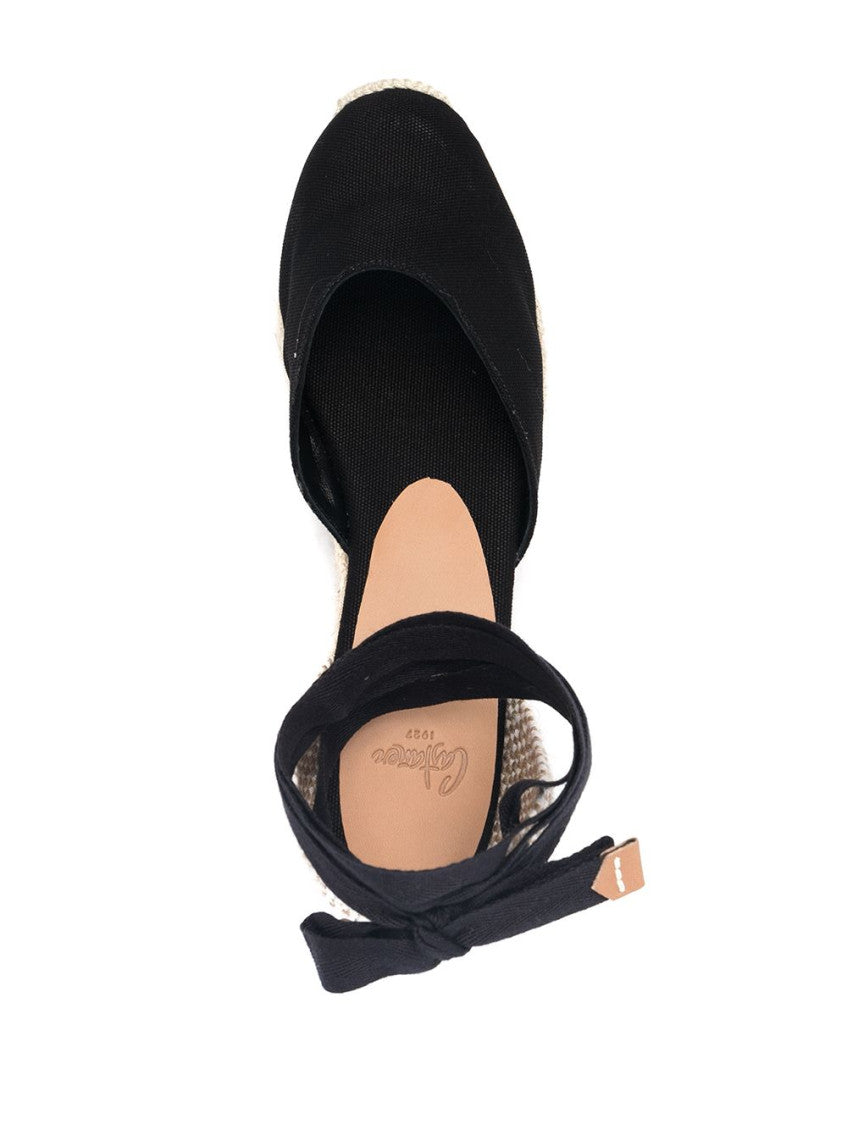 Black Carina Espadrille Wedges 2